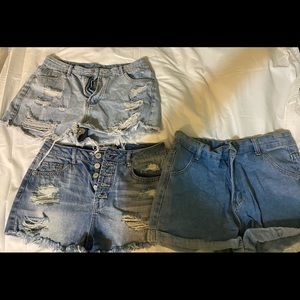 Shorts from SHEIN and Charlotte Russe. Size Large and size 6